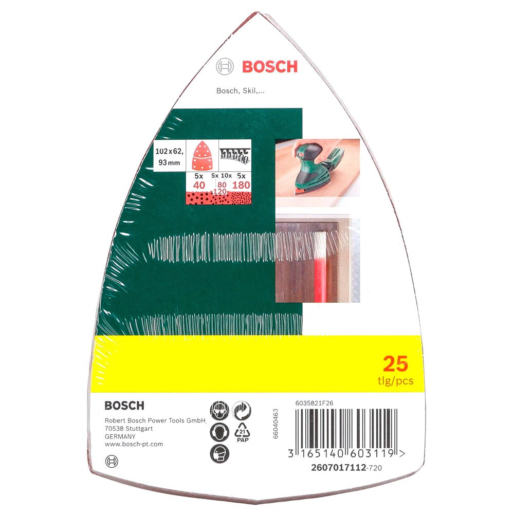 Bosch Multi-levigatrici Grana 40-180 25 Unità