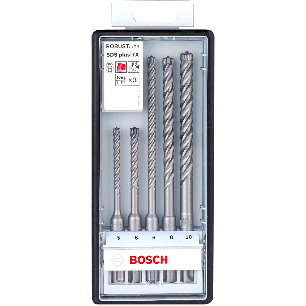 Bosch Plus-7X 5/6/6/8/10 mm 5 Pieces