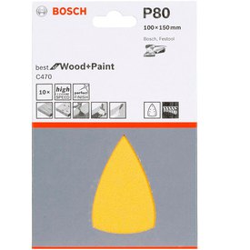 Bosch C470 Grit 80 100x150 mm 10 Units