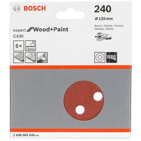 Bosch C 430 D125 mm Wood Grit 240 5 Units