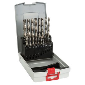 Bosch Metal Drill Set HSS-G Box 1/0-10/0 mm 19 Pieces