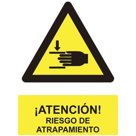 Normaluz Atención Riesgo De Atrapamiento Sign 30x40 cm