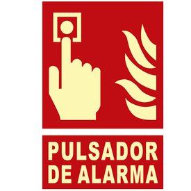 Normaluz Pulsador Alarma 0.7 mm Sign 21x30 cm