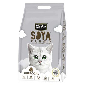 Kitcat Areia Biodegradável SoyaClump Soybeen Eco Litter Charcoal 7L