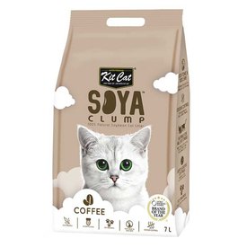Kitcat Sable Biodégradable SoyaClump Soybeen Eco Litter Coffee 7L
