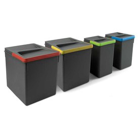 Emuca Recycle 2x15 2x7L Mülleimer 4 Einheiten