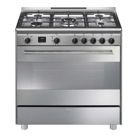 Smeg Concerto Solapa 90x60 cm Natural Gas Kitchen Stove 4 Burner With Oven