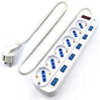 Eminent EW3932-3M Power Strip 6 Way With Surge Protection 3 m