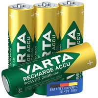 varta-1x4-rechargeable-aa-nimh-2600mah-mignon-batteries