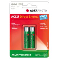 Agfa Batteries à énergie Directe NiMh Micro AAA 950mAh