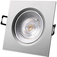 Edm Quadratisches LED-Einbau-Downlight 5W 380 Lumens 6400K