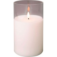 Lumineo Crystal Glass Candle 10x17.5 cm