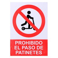 Normaluz Affiche Informative Prohibido Acceder Con Patinete 21x30 cm