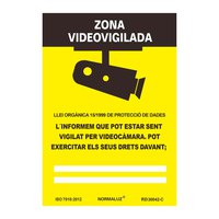Normaluz Affiche Informative Zona Videovigilada 21x30 cm