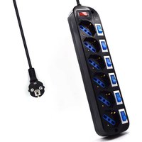 Ewent EW3851 1.5 m Power Strip 6 Outlets