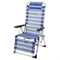 aktive-reclining-beach-lounger-with-cushion