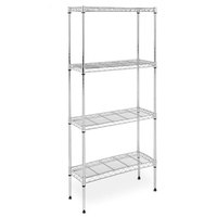confortime-chrome-shelves-4-levels-60x30x150-cm