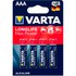 Varta Piles 1x4 Longlife Max Power Micro AAA LR03