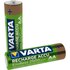 Varta 1x2 Rechargeable Endless 2500mAh AA Mignon NiMH Batteries
