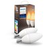 Philips Hue White Ambiance LED E14 Bulb 2 Pack