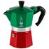 Bialetti Italia Tricolor Collection Moka Express 3 Koppar Kaffe Tillverkare