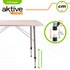 Aktive Folding Table Height-Adjustable 80x60x50-69 cm