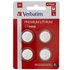 Verbatim Litium Batterier 49533 CR 2032 4 Enheter