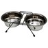 Freedog 2800ml Suport Double Stainless Steel Bowl