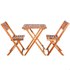 Aktive Acacia Wood Table And Two Chairs Set